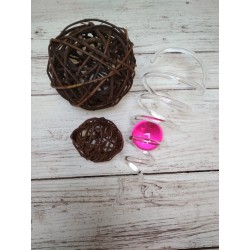 Spirála - růžová koule